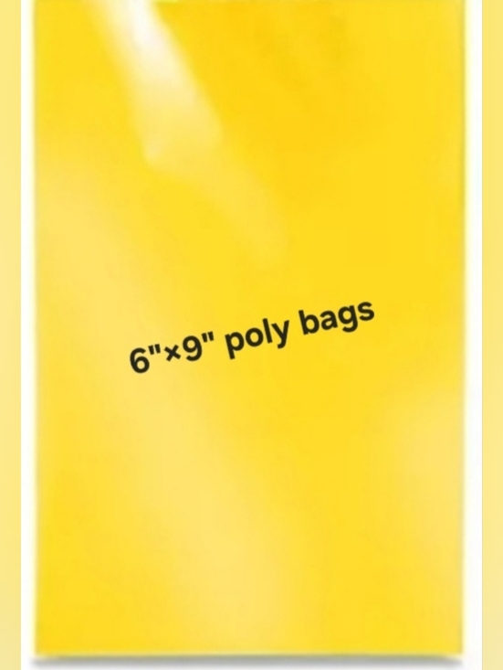 Other - Set Of 50 6"×9" Yellow Poly Mailers